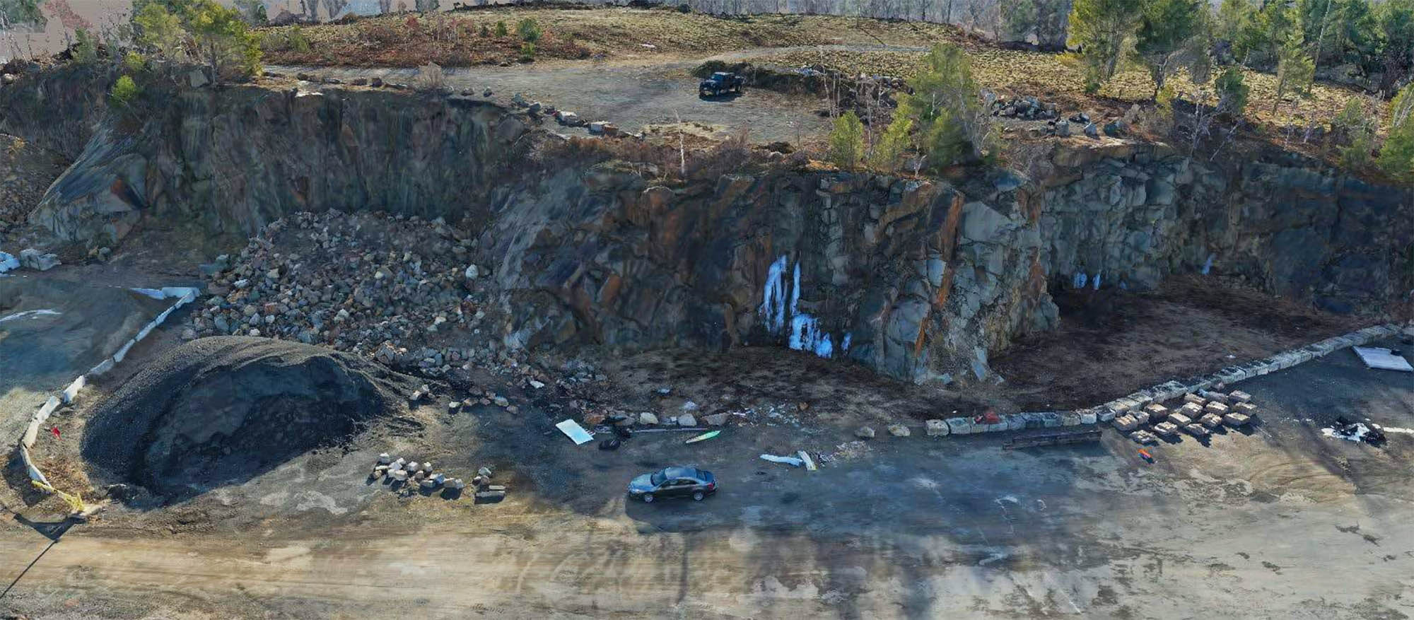 Cliff aerial photo